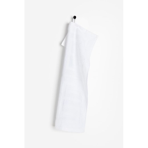 H & M - Ręcznik w wypalany wzór - Biały H & M uniwersalny H&M