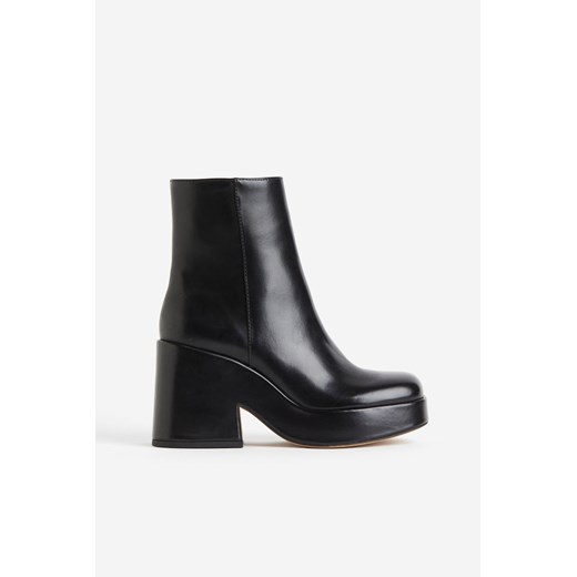 H & M - Botki na obcasie - Czarny H & M 38 H&M