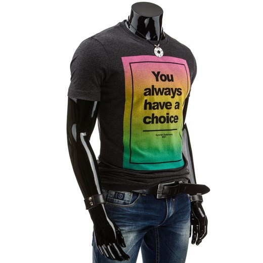 T-shirt (rx0975) - Czarny dstreet czarny bawełna