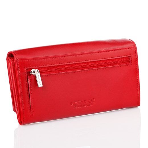 Skórzany damski portfel z ochroną RFID (Czerwony) ze sklepu Koruma ID Protection w kategorii Portfele damskie - zdjęcie 162782949