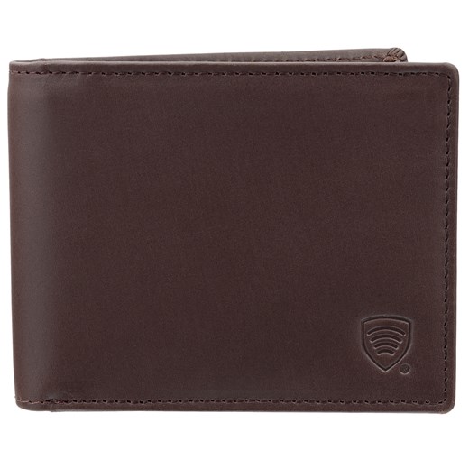 Cienki portfel męski skórzany typu SLIM (Brąz) ze sklepu Koruma ID Protection w kategorii Portfele męskie - zdjęcie 162783235