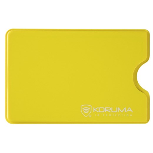 Plastikowe etui antykradzieżowe na kartę RFID (żółty) ze sklepu Koruma ID Protection w kategorii Etui - zdjęcie 162783409