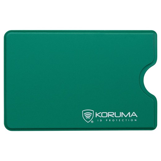 Plastikowe etui z ochroną RFID na kartę kredytową (zielony) ze sklepu Koruma ID Protection w kategorii Etui - zdjęcie 162783468