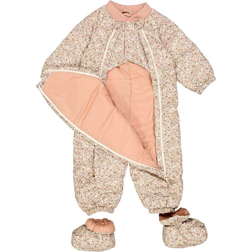 Wheat Kombinezon &quot;Nunu&quot; w kolorze beżowo-jasnoróżowym 74/80 wyprzedaż Limango Polska