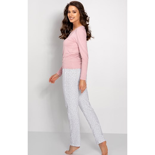 Piżama damska dwuczęściowa Infinity, Kolor różowy, Rozmiar S, Momenti per me ze sklepu Intymna w kategorii Piżamy damskie - zdjęcie 162791705