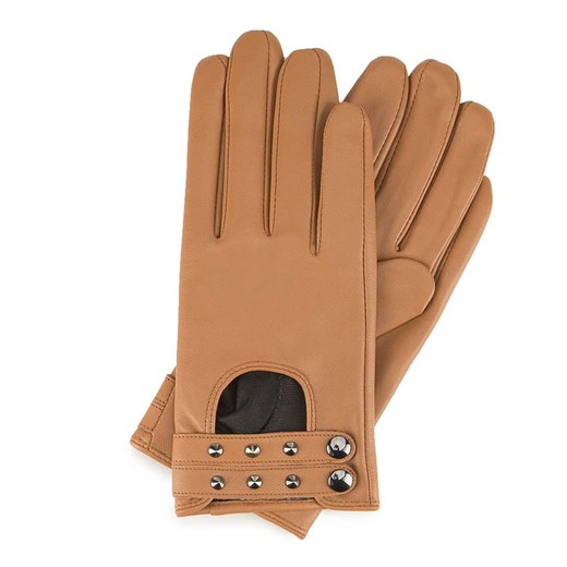 Damskie rękawiczki ze skóry z nitami XL promocja WITTCHEN