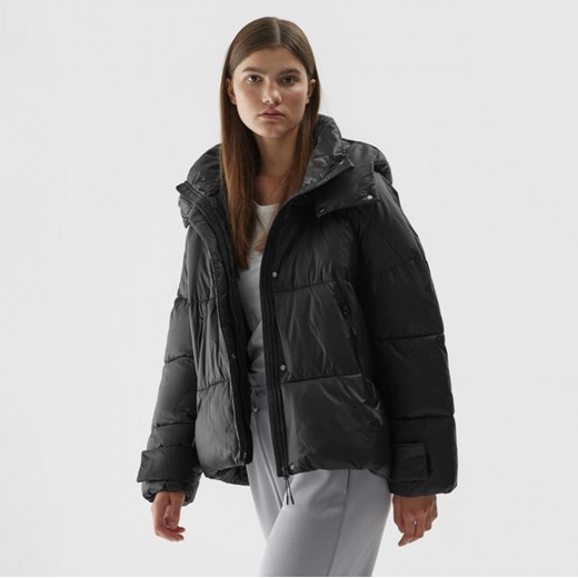 Damska kurtka puchowa pikowana 4F 4FAW23TDJAF231 - czarna S Sportstylestory.com