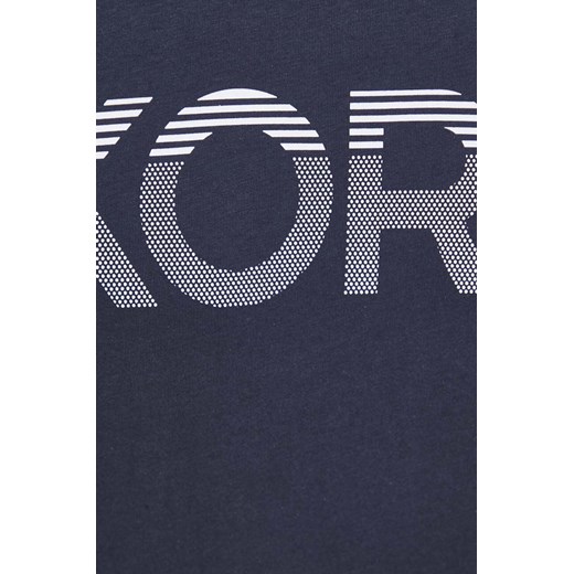 Michael Kors t-shirt bawełniany kolor granatowy z nadrukiem Michael Kors L ANSWEAR.com