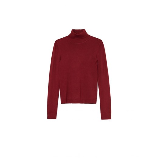 Cropp - Bordowy sweter z golfem - kasztanowy ze sklepu Cropp w kategorii Swetry damskie - zdjęcie 162805375