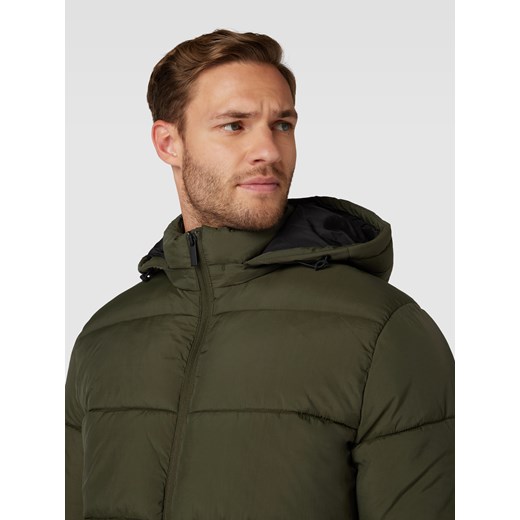 Płaszcz pikowany z kapturem model ‘COOPER’ Selected Homme M Peek&Cloppenburg 