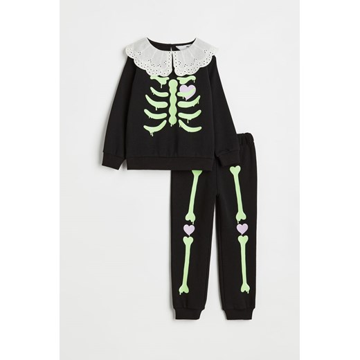 H & M - Komplet 2-częściowy - Czarny H & M 128 (7-8Y) H&M