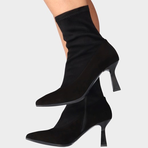 Botki z elastyczną cholewką - KOTYL 3563 CZARNE Kotyl 36 Tymoteo.pl - sklep obuwniczy