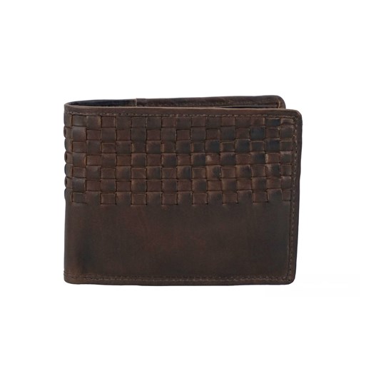 Stylowy portfel męski skórzany - Brązowy ciemny ze sklepu Barberinis w kategorii Portfele męskie - zdjęcie 162814946