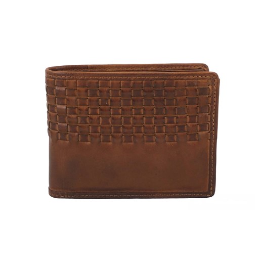 Stylowy portfel męski skórzany - Brązowy ze sklepu Barberinis w kategorii Portfele męskie - zdjęcie 162814997