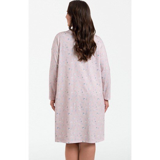 Koszula nocna damska na długi rękaw Daniela, Kolor różowy, Rozmiar L, Italian Fashion ze sklepu Primodo w kategorii Koszule nocne - zdjęcie 162817548
