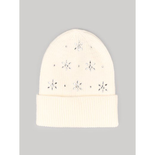 GATE Dzianinowa czapka z ozdobnymi kryształkami uni ze sklepu gateshop w kategorii Czapki zimowe damskie - zdjęcie 162821937