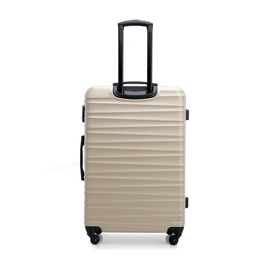 Duża walizka z ABS-u z żebrowaniem promocyjna cena WITTCHEN