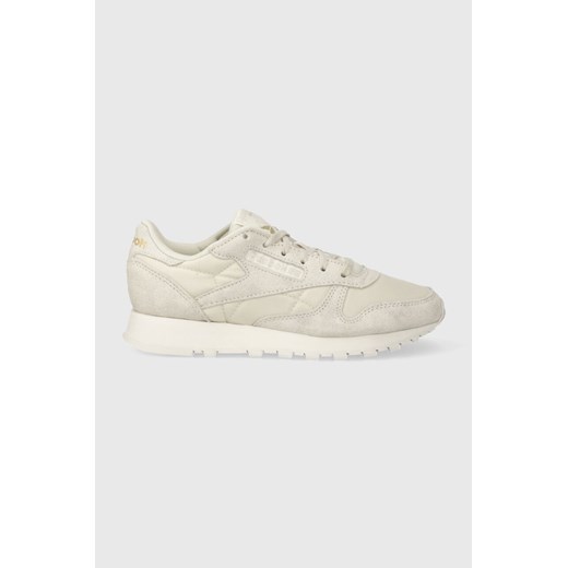 Reebok Classic sneakersy CLASSIC LEATHER kolor beżowy ze sklepu ANSWEAR.com w kategorii Buty sportowe damskie - zdjęcie 162829616