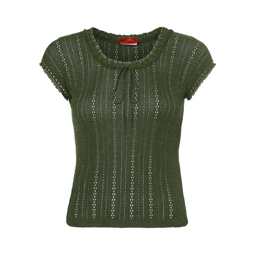 MAX&Co. T-shirt damski Kobiety Sztuczne włókno zielony jednolity ze sklepu vangraaf w kategorii Bluzki damskie - zdjęcie 162832459
