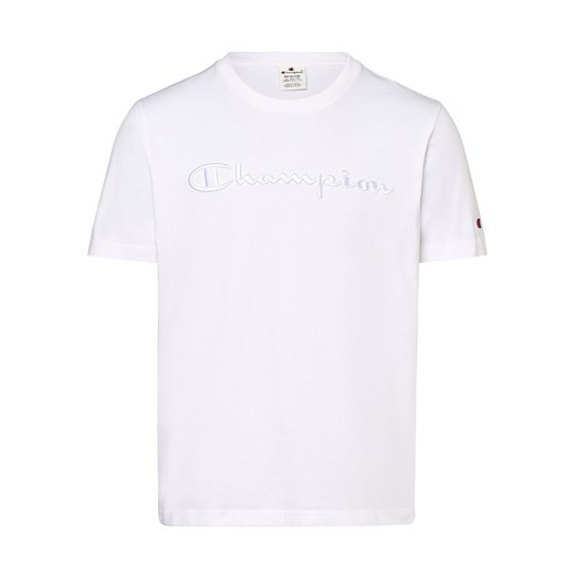 Champion T-shirt męski Mężczyźni Bawełna biały jednolity Champion XXL vangraaf