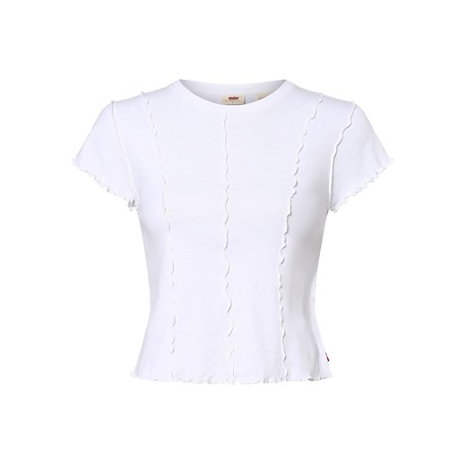 Levi's T-shirt damski Kobiety Bawełna biały jednolity M wyprzedaż vangraaf