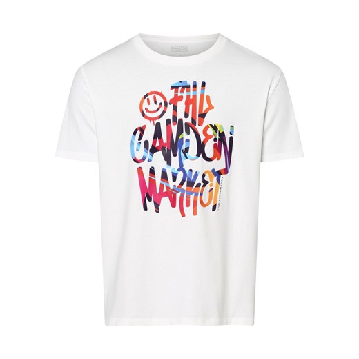 Finshley & Harding London T-shirt męski Mężczyźni Bawełna biały nadruk ze sklepu vangraaf w kategorii T-shirty męskie - zdjęcie 162832705