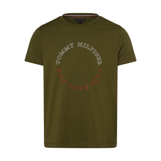 Tommy Hilfiger T-shirt męski Mężczyźni Bawełna khaki nadruk Tommy Hilfiger M vangraaf