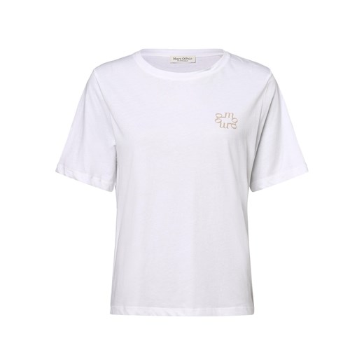Marc O'Polo T-shirt damski Kobiety Bawełna biały nadruk ze sklepu vangraaf w kategorii Bluzki damskie - zdjęcie 162832969