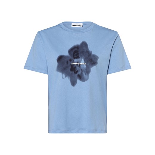 ARMEDANGELS T-shirt damski Kobiety Bawełna jasnoniebieski nadruk XS vangraaf