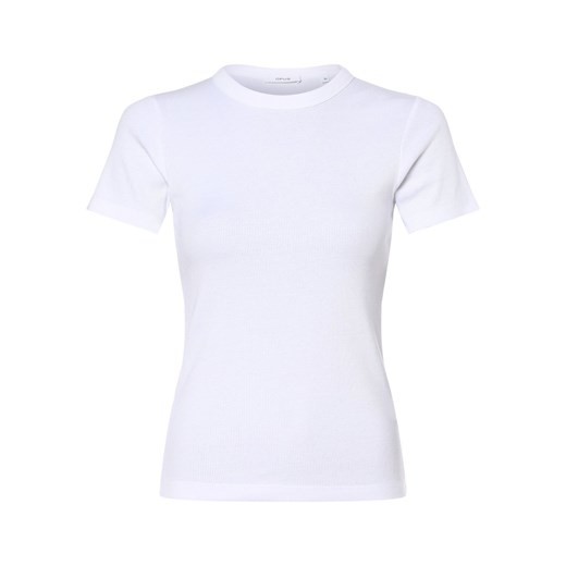 Opus T-shirt damski Kobiety Dżersej biały jednolity ze sklepu vangraaf w kategorii Bluzki damskie - zdjęcie 162833196
