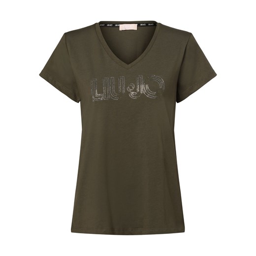 Liu Jo Collection T-shirt damski Kobiety Bawełna oliwkowy nadruk M promocja vangraaf