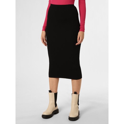 Designers Remix Spódnica damska Kobiety Bawełna czarny jednolity ze sklepu vangraaf w kategorii Spódnice - zdjęcie 162833539