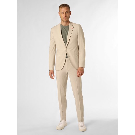 Cinque Garnitur męski Mężczyźni Slim Fit piaskowy marmurkowy Cinque 48 vangraaf