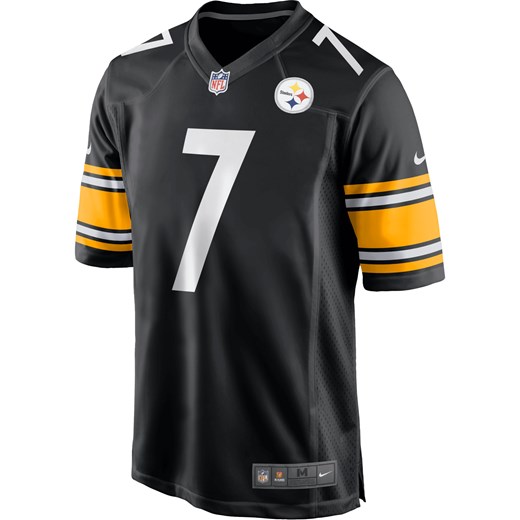 Męska koszulka meczowa do futbolu amerykańskiego NFL Pittsburgh Steelers (Ben Roethlisberger) - Czerń ze sklepu Nike poland w kategorii T-shirty męskie - zdjęcie 162838005