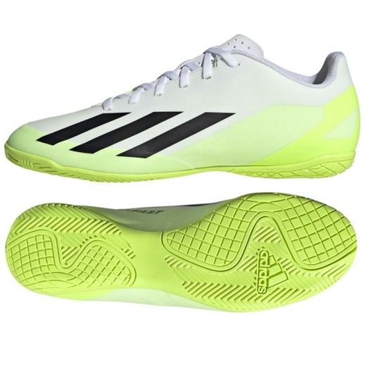 Buty piłkarskie adidas X Crazyfast.4 In M IE1586 białe białe ze sklepu ButyModne.pl w kategorii Buty sportowe męskie - zdjęcie 162839308