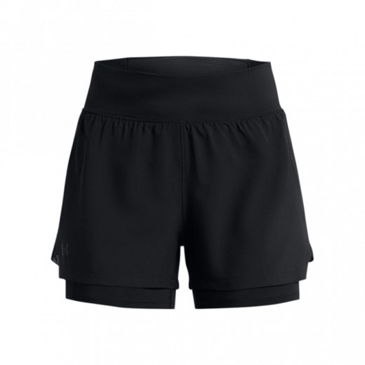 Damskie spodenki do biegania Under Armour UA Launch Pro 2-in-1 Shorts - czarne ze sklepu Sportstylestory.com w kategorii Szorty - zdjęcie 162855339