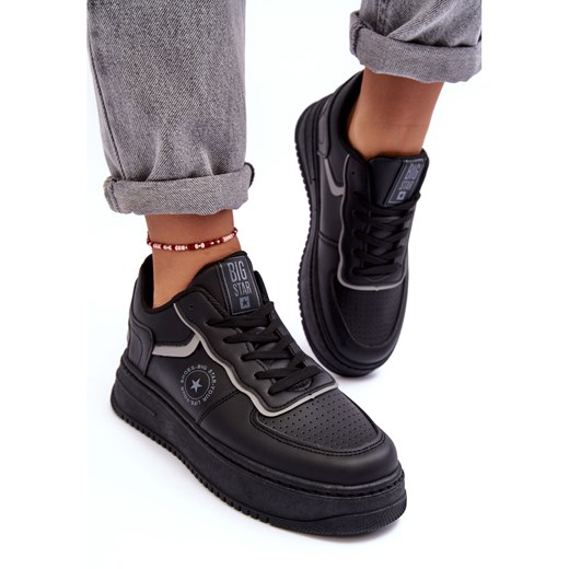 Buty sportowe damskie BIG STAR sneakersy na płaskiej podeszwie