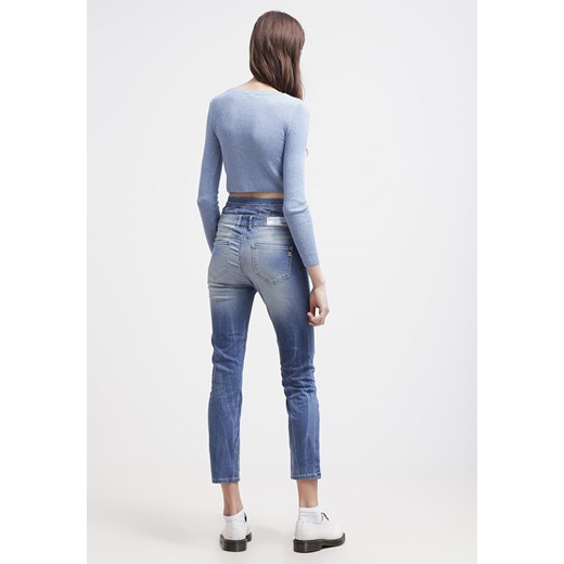 Met XROXUP/Z Jeansy Relaxed fit stone wash denim zalando niebieski denim