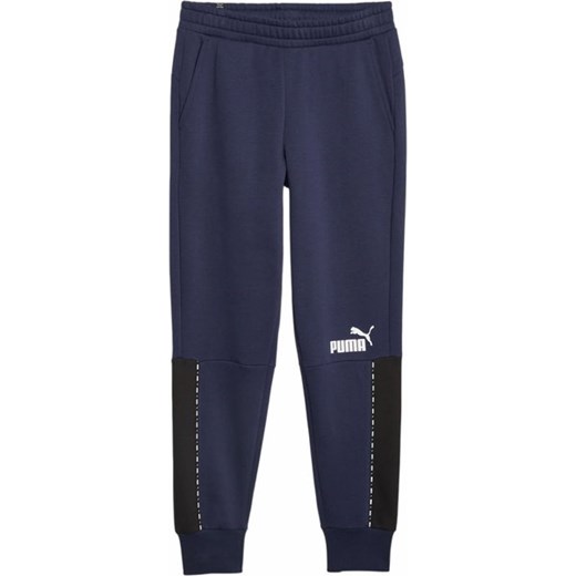 Spodnie dresowe męskie ESS Block x Tape Sweatpants FL Puma ze sklepu SPORT-SHOP.pl w kategorii Spodnie męskie - zdjęcie 162889537