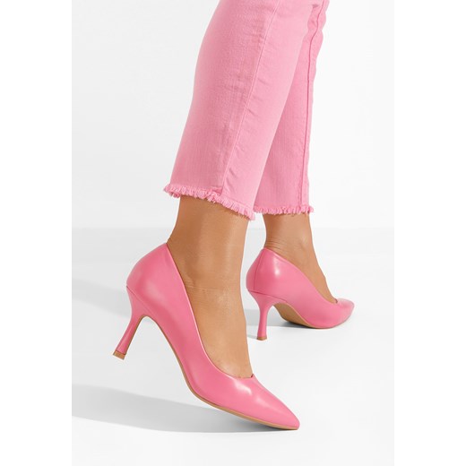 Czółenka Zapatos bez zapięcia eleganckie różowe 