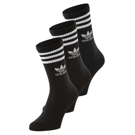 adidas Originals Skarpety pakowane po 3 szt. Kobiety czarny w paski ze sklepu vangraaf w kategorii Skarpetki damskie - zdjęcie 162903326