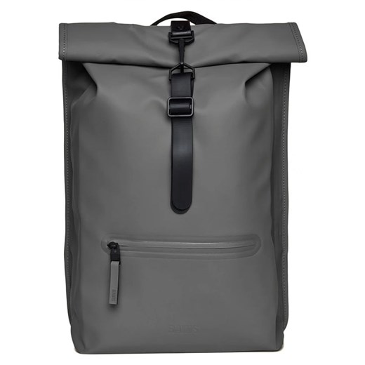 Plecak Rains Rolltop Rucksack 13320-13 - szary ze sklepu streetstyle24.pl w kategorii Plecaki - zdjęcie 162903488