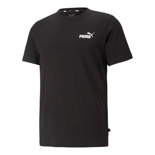 Czarny t-shirt męski Puma z krótkim rękawem sportowy 