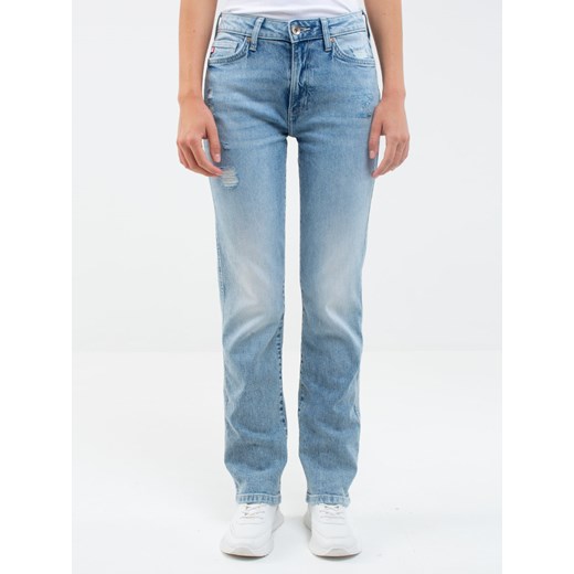 Spodnie jeans damskie z przetarciami Myrra 169 ze sklepu Big Star w kategorii Jeansy damskie - zdjęcie 162933528