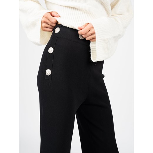 Silvian Heach Spodnie "Flare High Waist" | PGP22345PA | Kobieta | Czarny XL okazyjna cena ubierzsie.com