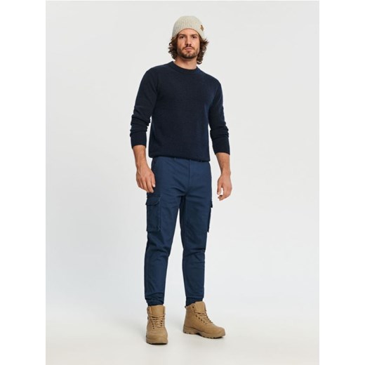 Sinsay - Spodnie jogger - niebieski ze sklepu Sinsay w kategorii Spodnie męskie - zdjęcie 162937608