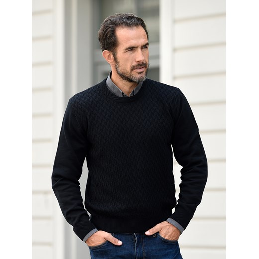 Denis pod szyję (duży) - czarny - 3XL ze sklepu Swetry Lasota w kategorii Swetry męskie - zdjęcie 162937647