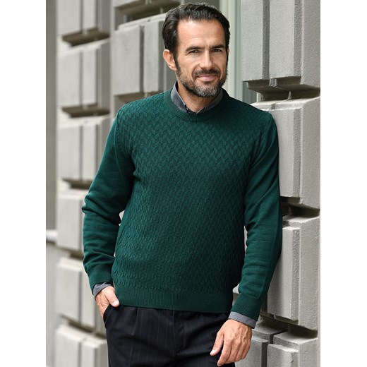 Denis pod szyję (duży) - zielony - 3XL ze sklepu Swetry Lasota w kategorii Swetry męskie - zdjęcie 162937648