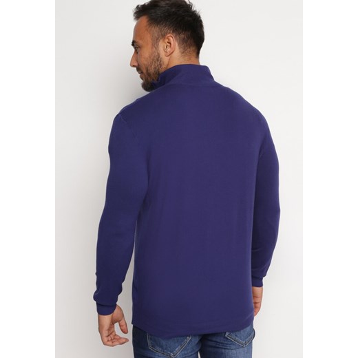 Sweter męski Born2be w serek casual na zimę