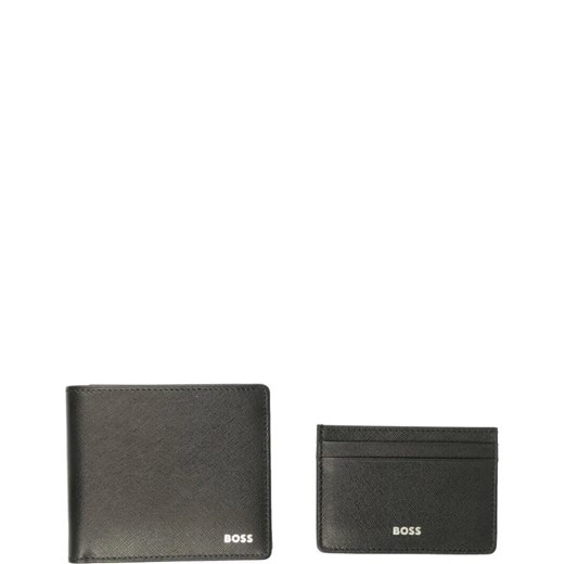 BOSS Skórzany portfel + etui na karty Uniwersalny promocyjna cena Gomez Fashion Store